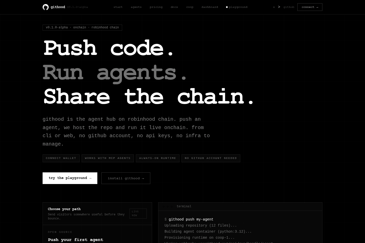 githood homepage preview