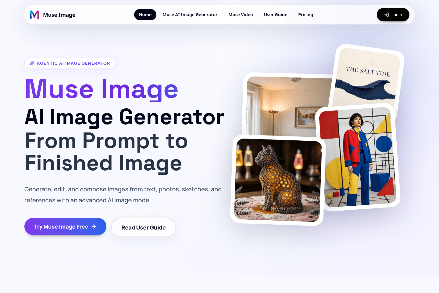 Muse Image homepage preview